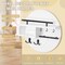 Key Holder Wall Mount, Wooden Decorative Key Rack with Shelf, Sunglasses Hanger, Storage Box, Multi Hooks, Round, 12 Inch, White and Black